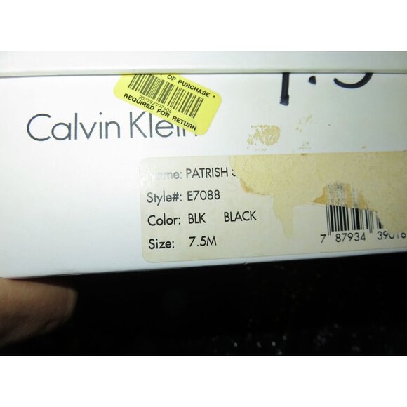 Calvin Klein Patrish Brand New!! Black Italian Leather Caged Heels Pumps sz 7.5 - Picture 11 of 13